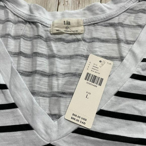 Anthropologie Large Women's Stripped Shirt - Picture 2 of 4